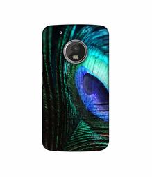 Amazon Brand - Solimo Designer Peacock Feather UV Printed Soft Back Case Mobile Cover for Motorola Moto G5 Plus