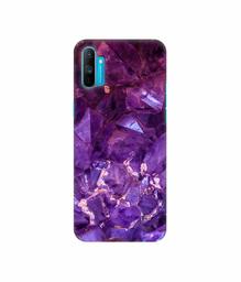 Amazon Brand - Solimo Designer Purpal Stone 3D Printed Hard Back Case Mobile Cover for Realme C3