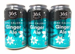 365 EVERYDAY VALUE Zero Calorie Ginger Ale 6 Pack, 72 FZ