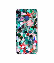 Amazon Brand - Solimo Designer Multicolor Stone 3D Printed Hard Back Case Mobile Cover for Samsung Galaxy M21