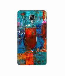 Amazon Brand - Solimo Designer Rectangle Color 3D Printed Hard Back Case Mobile Cover for OnePlus 3 / OnePlus 3T