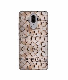 Amazon Brand - Solimo Designer No Hate On Wooden Block 3D Printed Hard Back Case Mobile Cover for Huawei Mate 9