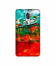 Amazon Brand - Solimo Designer Green and Orange Glass Color 3D Printed Hard Back Case Mobile Cover for Coolpad Cool1 Dual