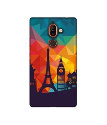 Amazon Brand - Solimo Designer Colored Paris 3D Printed Hard Back Case Mobile Cover for Nokia 7 Plus