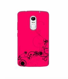 Amazon Brand - Solimo Designer Black Pattern on Pink 3D Printed Hard Back Case Mobile Cover for Lenovo Vibe X3