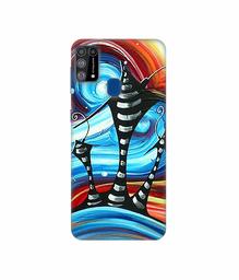 Amazon Brand - Solimo Designer Abstarct Texture 3D Printed Hard Back Case Mobile Cover for Samsung Galaxy M31