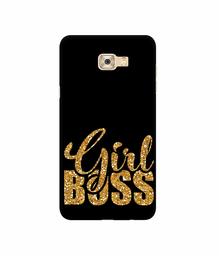 Amazon Brand - Solimo Designer Sparkle Girl Boss 3D Printed Hard Back Case Mobile Cover for Samsung Galaxy C7 Pro