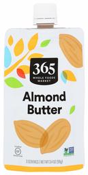 365 EVERYDAY VALUE Almond Butter Pouch, 3.4 OZ