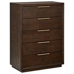 Amazon Brand – Rivet West, Mid-Century, Oak Distinct Grain Chest Bedroom Dresser, 38