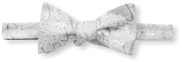 Franklin Tailored Men's Formal Bowtie, Silver