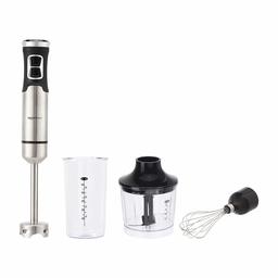 AmazonBasics 500 Watt Multi-Speed Immersion Hand Blender with Attachments