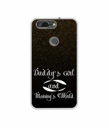 Amazon Brand - Solimo Designer Daddy's Girl and Mummy World UV Printed Soft Back Case Mobile Cover for InFocus Vision 3 Pro