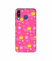 Amazon Brand - Solimo Designer Little Princess Pattern 3D Printed Hard Back Case Mobile Cover for Samsung Galaxy M21