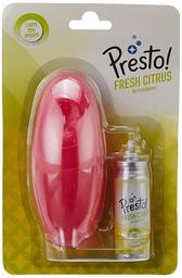 Amazon Brand - Presto! One Touch Air Freshener - Fresh Citrus, 15 ml