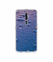 Amazon Brand - Solimo Designer Water Drops UV Printed Soft Back Case Mobile Cover for Oppo Reno2 F