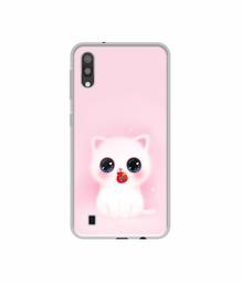 Amazon Brand - Solimo Designer Kitty UV Printed Soft Back Case Mobile Cover for Samsung Galaxy M10