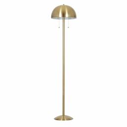 Amazon Brand – Rivet Modern Metal Dome-Shaped Skinny Stem Floor Lamp, LED Bulbs Included, 58.25