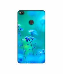 Amazon Brand - Solimo Designer Blue Flower UV Printed Soft Back Case Mobile Cover for Mi Max 2