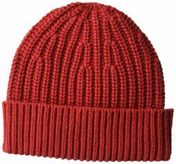 Goodthreads Men's Marled Beanie, Red, One Size