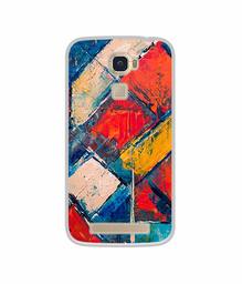 Amazon Brand - Solimo Designer Dark Multicolor Blocks UV Printed Soft Back Case Mobile Cover for Lyf Water 9