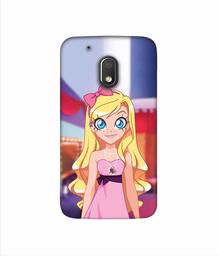 Amazon Brand - Solimo Designer Small Princess Vector 3D Printed Hard Back Case Mobile Cover for Motorola Moto G4 Play