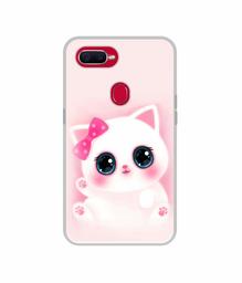 Amazon Brand - Solimo Designer Babby Kitty UV Printed Soft Back Case Mobile Cover for Oppo F9 Pro