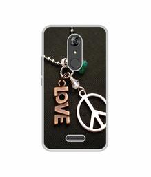 Amazon Brand - Solimo Designer Love and Peace UV Printed Soft Back Case Mobile Cover for Micromax Selfie 2 Note Q4601