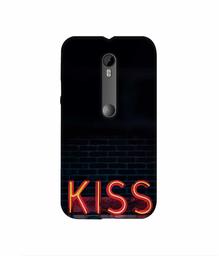 Amazon Brand - Solimo Designer Kiss 3D Printed Hard Back Case Mobile Cover for Motorola Moto G 3rd Generation