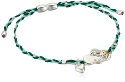 [Find] the Amazon Collection Green Braided Cord, siruba-mekkigo-rudoto-nhurippuhuroppu and Charm Bracelet with Sliding