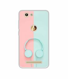 Amazon Brand - Solimo Designer Head Phone UV Printed Soft Back Case Mobile Cover for Gionee F103 Pro