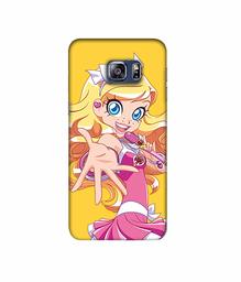 Amazon Brand - Solimo Designer Singing Girl Vector 3D Printed Hard Back Case Mobile Cover for Samsung Galaxy S6 Edge Plus