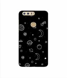 Amazon Brand - Solimo Designer Solar System 3D Printed Hard Back Case Mobile Cover for Huawei Honor 8