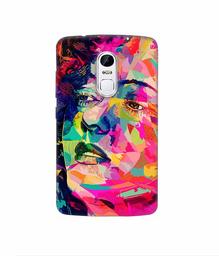 Amazon Brand - Solimo Designer Multicolor Lady Vector 3D Printed Hard Back Case Mobile Cover for Lenovo Vibe X3