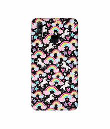 Amazon Brand - Solimo Designer Unicorn Texture 3D Printed Hard Back Case Mobile Cover for Vivo Y95