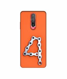 Amazon Brand - Solimo Designer Number Four 3D Printed Hard Back Case Mobile Cover for Poco X2 / Mi Redmi K30