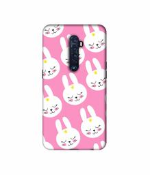 Amazon Brand - Solimo Designer Rabbit Pattern 3D Printed Hard Back Case Mobile Cover for Oppo Reno 2