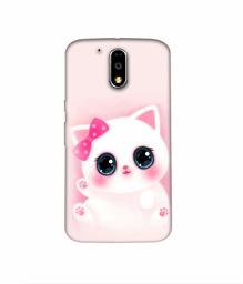 Amazon Brand - Solimo Designer Babby Kitty 3D Printed Hard Back Case Mobile Cover for Motorola Moto G4 Plus