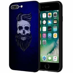 Amazon Brand - Solimo Designer Beard Skull Printed Hard Back Case Mobile Cover for Apple iPhone 8 Plus / 7 Plus (D1189)