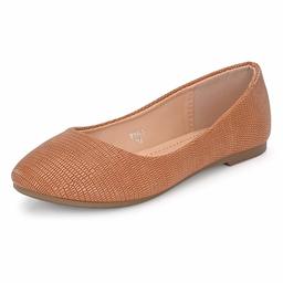 Flavia Women's Tan Ballet Flats-4 UK (36 EU) (5 US) (FK/WQ0014/TAN)