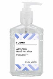 Amazon Brand - Solimo Hand Sanitizer with Vitamin E, 8 Fl Oz (Pack of 1)