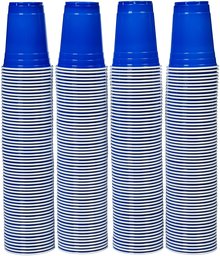 AmazonBasics Plastic Disposable Party Cups, 470 ml /16 fl. oz. Pack of 240