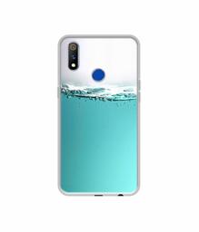 Amazon Brand - Solimo Designer Half Fill UV Printed Soft Back Case Mobile Cover for Realme 3 Pro