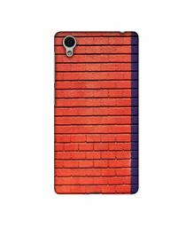 Amazon Brand - Solimo Designer Red and Purple Brick 3D Printed Hard Back Case Mobile Cover for Vivo Y51L