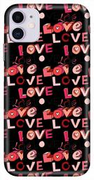 Amazon Brand - Solimo Designer Love Pattern Design 3D Printed Hard Back Case Mobile Cover for Apple iPhone 11