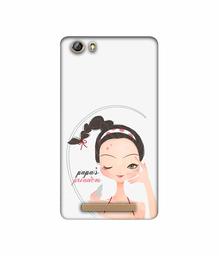 Amazon Brand - Solimo Designer Papa's Princess 3D Printed Hard Back Case Mobile Cover for Gionee Marathon M5 lite