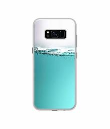 Amazon Brand - Solimo Designer Half Fill UV Printed Soft Back Case Mobile Cover for Samsung Galaxy S8