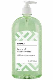 Amazon Brand - Solimo Hand Sanitizer with Vitamin E and Aloe, 32 Fl Oz (Pack of 1)