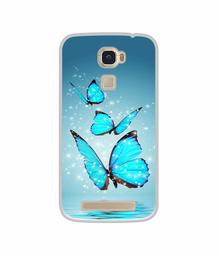 Amazon Brand - Solimo Designer Flying Butterflies UV Printed Soft Back Case Mobile Cover for Lyf Water 9