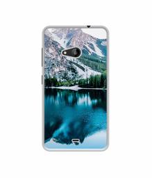 Amazon Brand - Solimo Designer Lake Mountain UV Printed Soft Back Case Mobile Cover for Microsoft Lumia 535