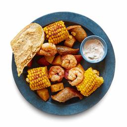 AMAZON New Orleans-Syle Shrimp Boil with Remoulade & Garlic Bread, 47 OZ